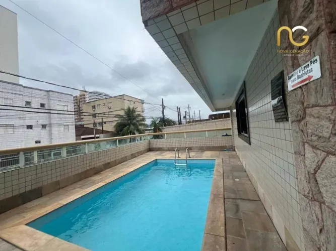Apartamento com 2 dormitóriossendo 1 suíte a venda mobilaido em Praia Grande