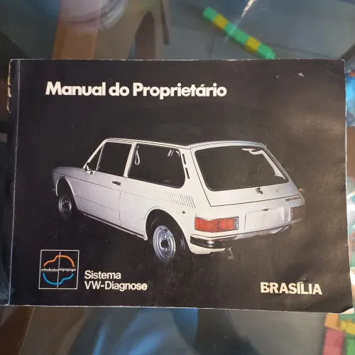 Kit Manual Proprietario VW Brasília Original Com Encarte Carburação Dupla