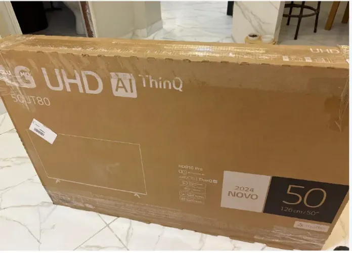 Tv 50p lg smart 4k ai comando de voz 50ua8550psa