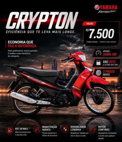 Vendo Crypton abaixo da Fipe