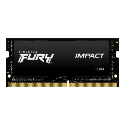 Memória Ram Kingston Fury Impact, 8GB, 3200Mhz, DDR4, CL20, Sodimm, Preto - Kf432s20ib/8