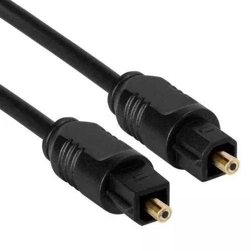Cabo Fibra Ótica Toslink 2 Metros - Áudio Digital - Home Theater / Soundbar / PS5