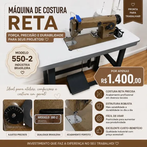 Máquina de costura modelo 550-2