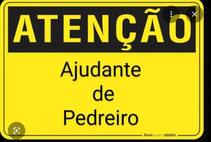 Ajudante de pedreiro