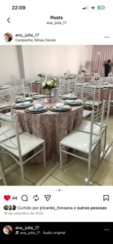 Cadeiras de ferro buffet