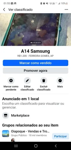 Celular Samsung a14