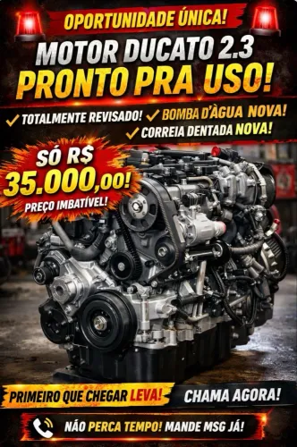 Motor Ducato Euro 3 - Totalmente Revisado e Pronto para Uso!