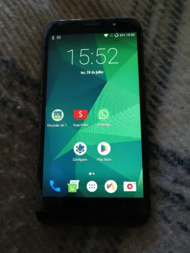 Celular Asus zenfone 2 funcionando, roda WhatsApp, smartphone Android 7 tela nova.