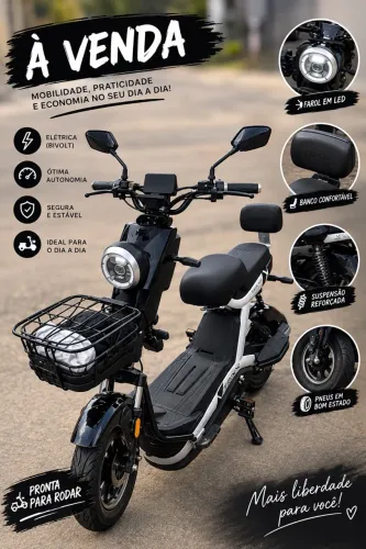 ? SCOOTER ELÉTRICA 1000W - ATÉ 55 KM/H
