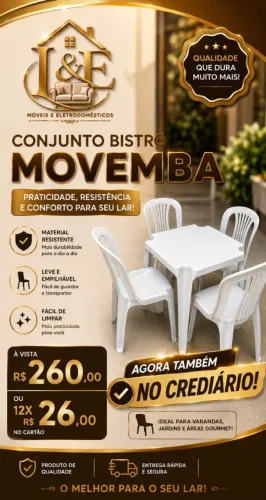 Conjunto de Mesa plástica