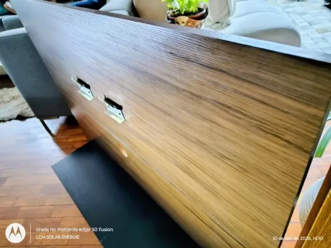Painel para TV com rack embutido em MDF - Abaixou O Preço -