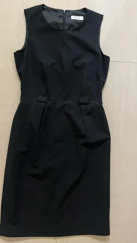 Vestido original Calvin Klein tubinho preto social alfaiataria