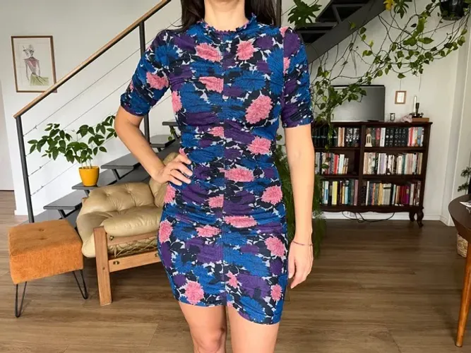 Vestido festa colado tubinho Zara colorido - leia a descrição