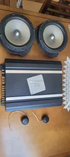 Kit módulo e auto falantes