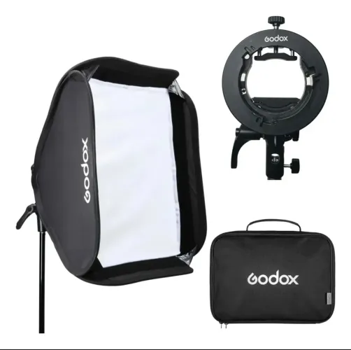 SOFTBOX GODOX 60X60 COM SUPORTE SPEEDLITE 