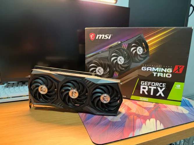 Placa De Vídeo MSI GeForce RTX 3080 Gaming X Trio 10GB GDDR6X - Nunca Aberta / Na Caixa