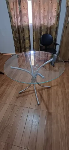 Mesa de Vidro Redonda