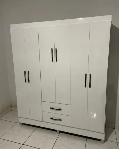 GUARDA ROUPA SOLTEIRO 6 PORTAS 2 GAVETAS