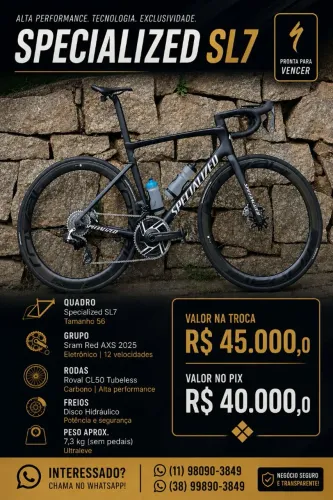 Specialized Tarmac SL7 Tamanho 56