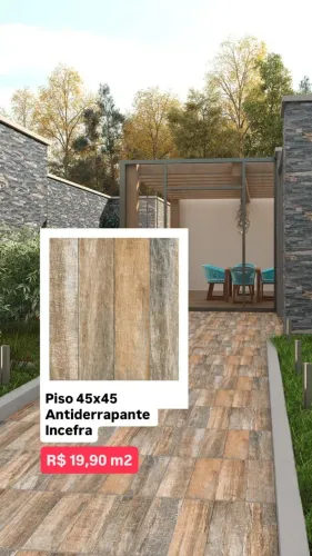 PISO 45X45 ANTIDERRAPANTE INCEFRA