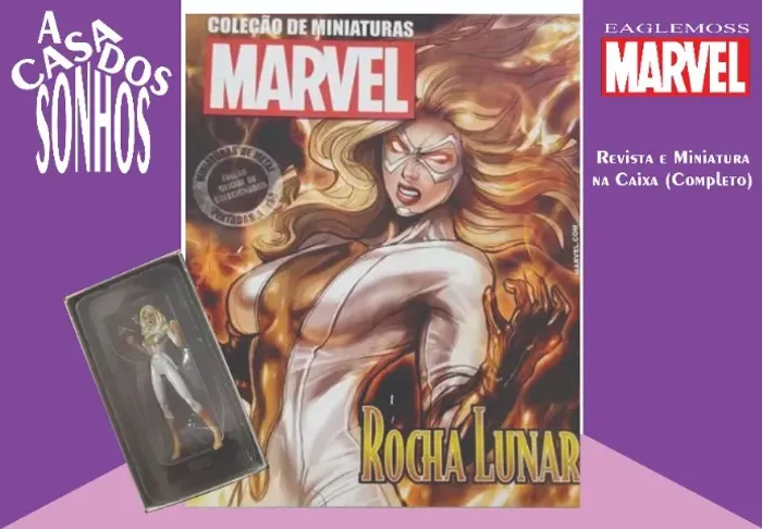 Coleção de Miniatura Marvel Eaglemoss Rocha Lunar Nº 183 Completo