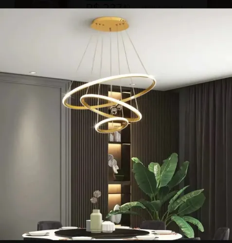Lustre aneis pendente queimado!