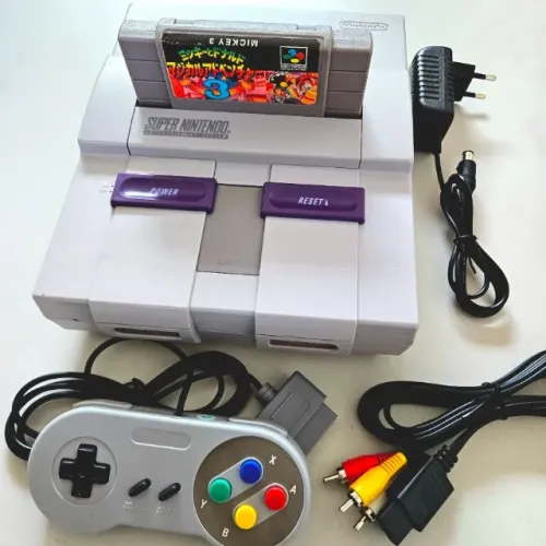 Console Super Nintendo SNES Completo Fat