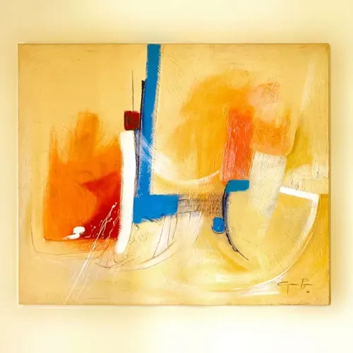 Quadro com Pintura Abstrata