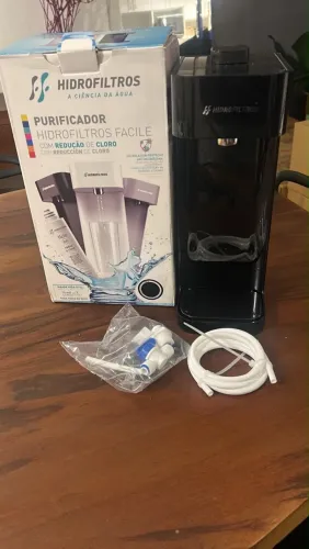 Purificador de Água Hidrofiltros Facile C3 Preto - NOVO (Nunca Usado)