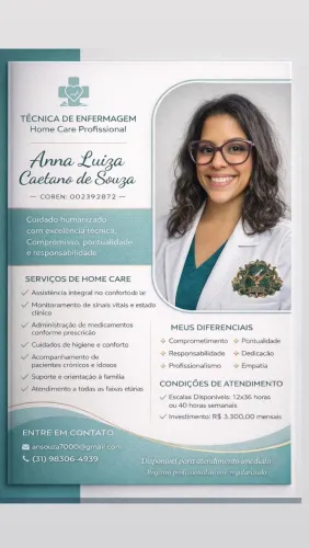 Assistência de Enfermagem Domiciliar - Cuidado e Confiança