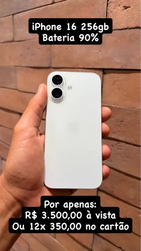 iPhone 16 256gb branco 