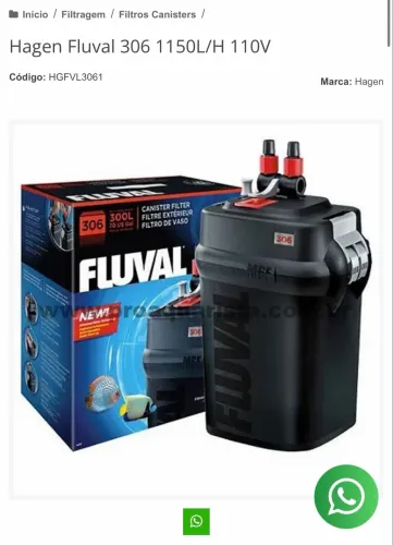 Filtro para aquario CANISTER Fluval 306