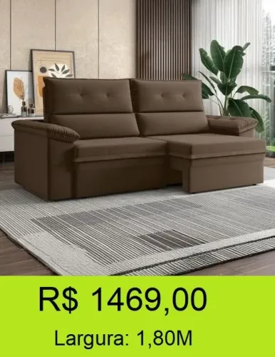 Sofá retrátil e reclinável - compre hoje e receba amanhã