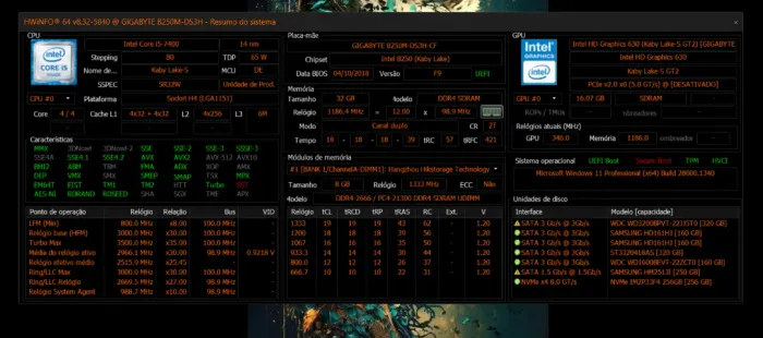 C Intel Core i5 + GTX 960 - Gabinete Branco Estiloso + Cooler RGB!