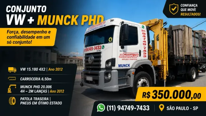"VW 15.180 + Munck PHD 20.006 - 2012 - Conservado".