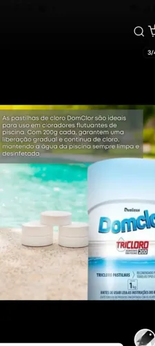 Pastilhas de piscina nova