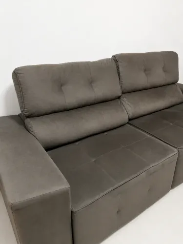Sofá Retrátil e Reclinável 3 Lugares