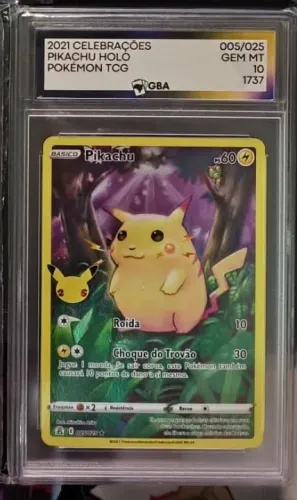 PIKACHU CELEBRAÇÕES 25 ANOS GBA 10 (SERIAL 1734)