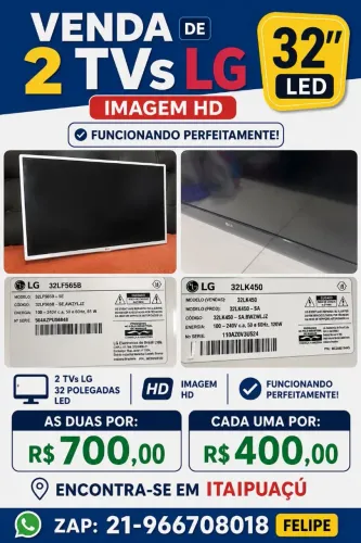 2 TVS LG DE LED
