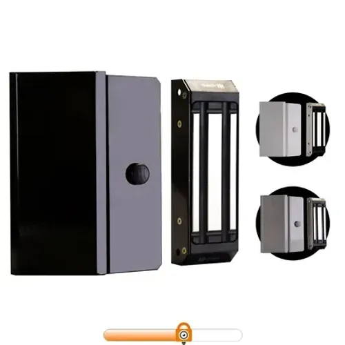 Fechadura Magnética M80 Eletroímã Portas Pivotante Vidro Madeira Força 80kg