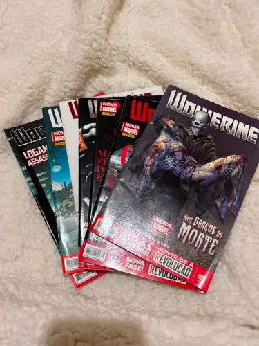 Conjunto de HQs do Wolverine incompleta, faltando apenas a edição 4