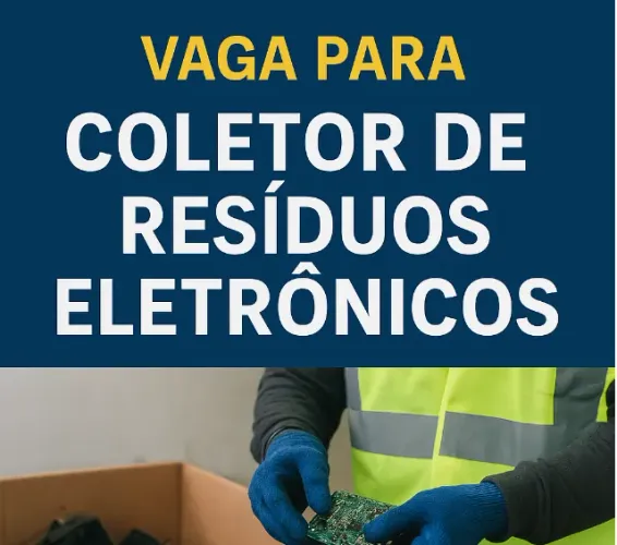 Vaga para Coletor de Resíduos Eletrônicos - Vila Formosa / SP