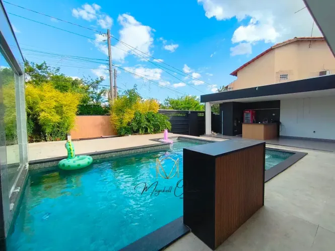 Casa alto padrão em condominio Riacho Fundo no sucupira lazer marcenaria 3 suites 500m2