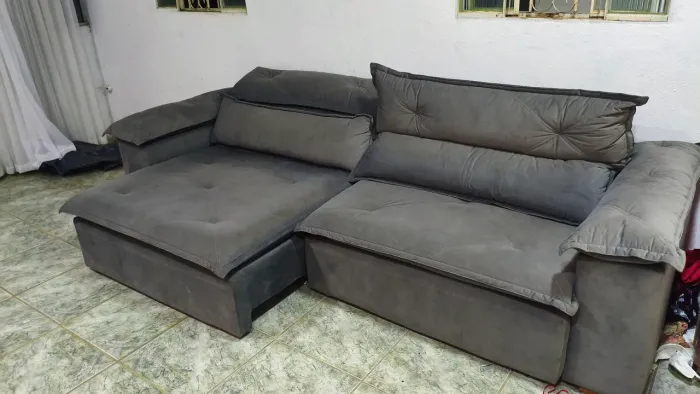 Sofá retrátil, reclinável, 2,94m