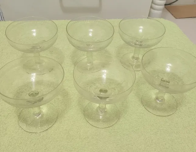 Taça de cristal lapidado