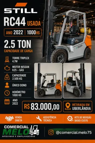 Empilhadeira gás motor Nissan k25 2022 Still