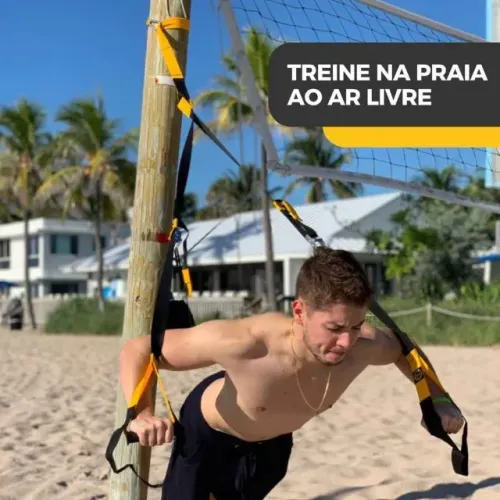 Fita de Suspensão TRX Stronger com Ajuste por Argolas - Sem Uso
