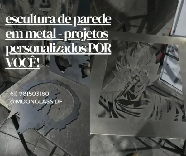 escultura de parede em metal, projetos personalizados por você!