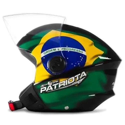 Capacete Aberto New Liberty 3 Three Patriota Brasil Nº 58