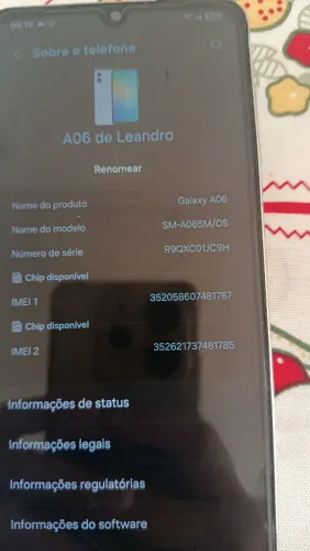 Celular Samsung A06 